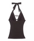 Sequin Halter Tie Top